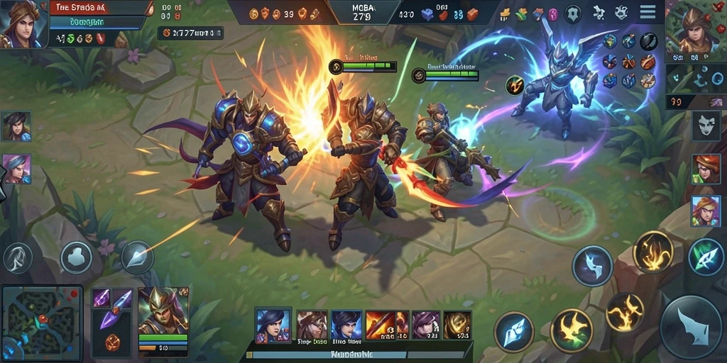 Screenshot menunjukkan aksi seru dalam game MOBA 2739.