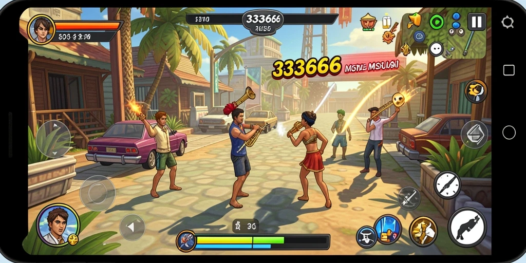 Screenshot utama 333666 menampilkan gameplay yang seru dan interaktif.