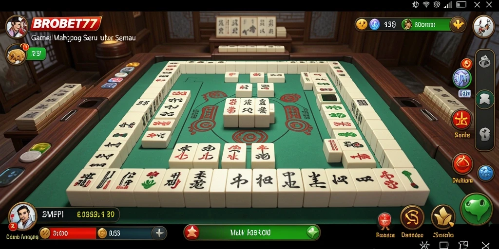Screenshot gameplay BROBET77 menampilkan momen seru dalam permainan Mahjong.