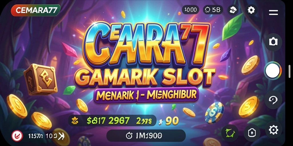 Screenshot gameplay CEMARA77 menampilkan mesin slot yang penuh warna dan menarik.