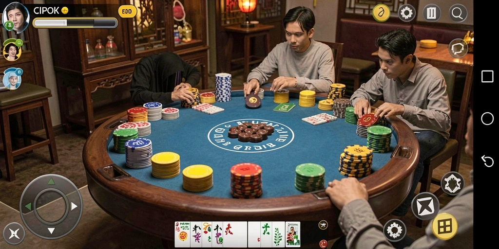 Gameplay seru dalam permainan QiuQiu CIPOK.