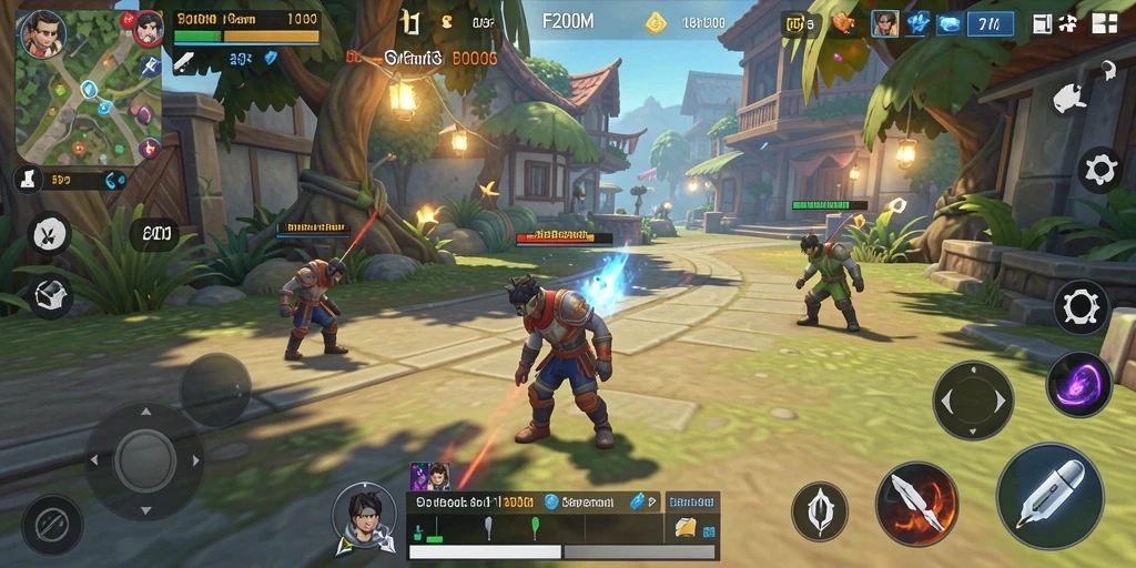 Tampilan gameplay menakjubkan di F200M saat melakukan simulasi.