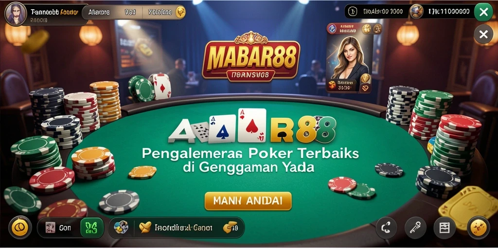 Tampilan gameplay MABAR88 yang seru dan kompetitif.