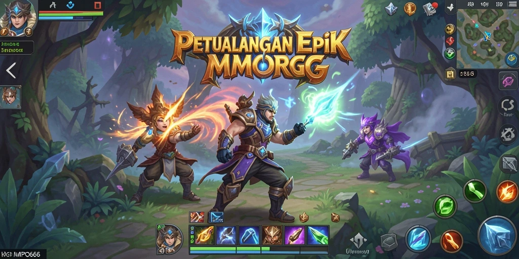 Tangkapan layar utama MPO666 menunjukkan aksi seru dalam dunia MMORPG.