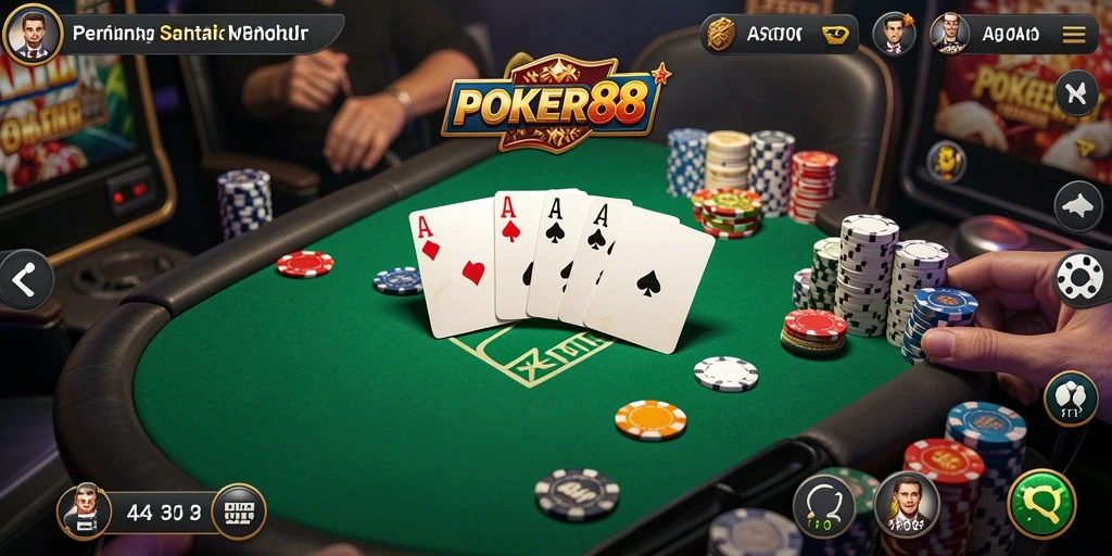 Tampilan grafis yang menarik dan gameplay seru POKER88.