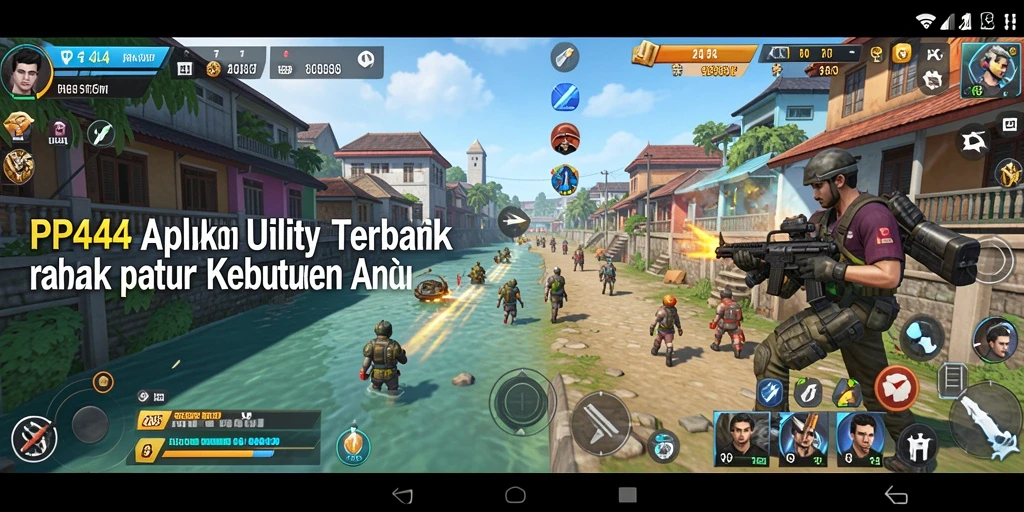 Tampilan utama PP444 yang menampilkan fitur-fitur aplikasi Utility.