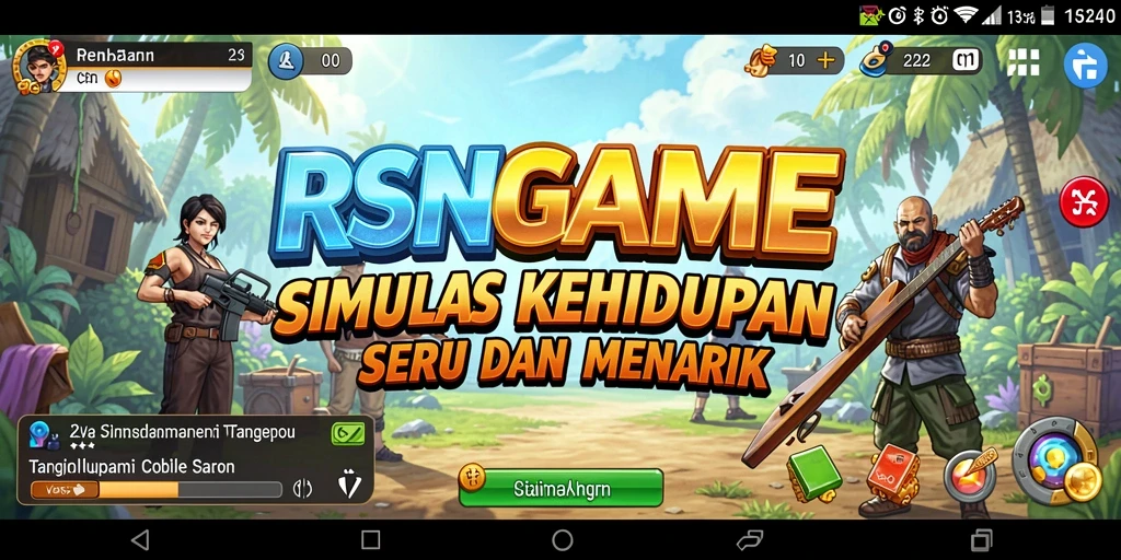 Tampilan gameplay yang mengesankan dan interaktif dari RSNGAME.