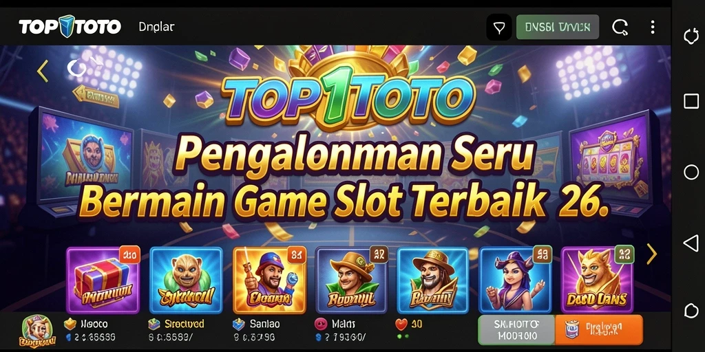 Screenshot menampilkan gameplay seru dan fitur bonus TOP1TOTO.