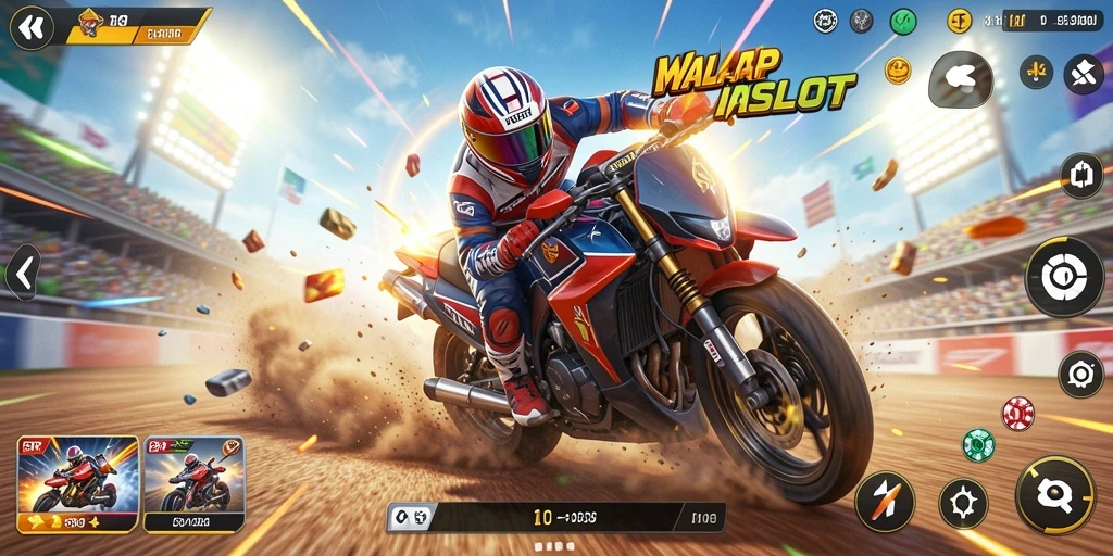 Tampilan gameplay Racing yang seru dan mendebarkan di WINSLOT.
